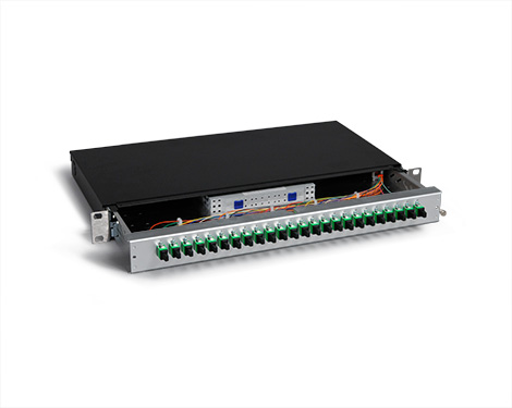 KEV 1HE Aluminium, 8 x LSH APC / E2000®APC FBW, 9/125µm