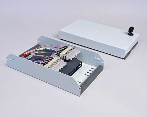 AP-Box, Flach, 12 x LCPC, 62.5/125µm OM1 (6xLCPC duplex)