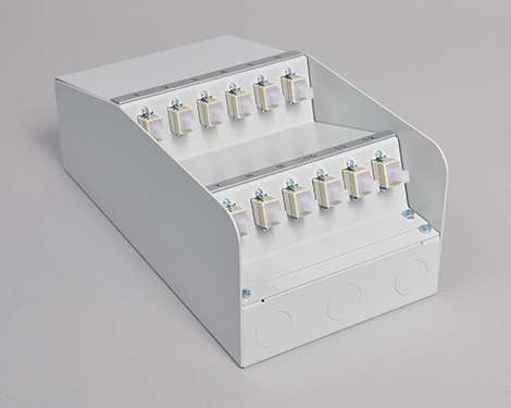 AP-Box Stahl, 2 x SCPC, 62.5/125µm OM1