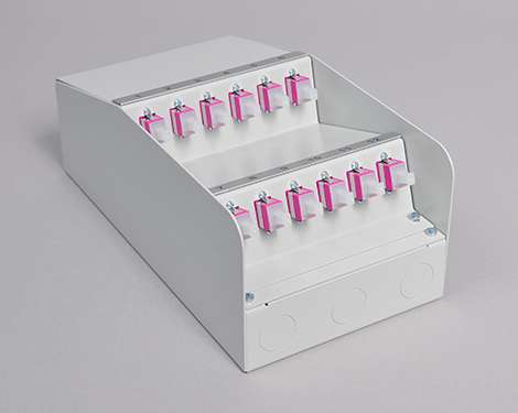 AP-Box Stahl, 6 x SCPC, 50/125µm OM4