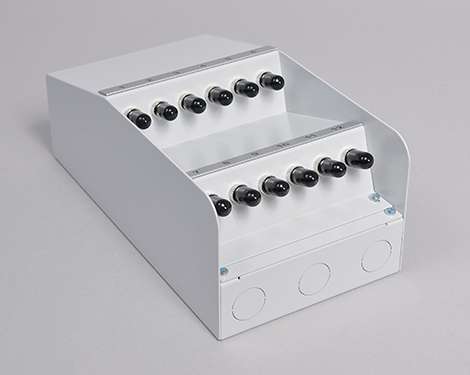 AP-Box Stahl, 4 x STPC, 50/125µm OM4