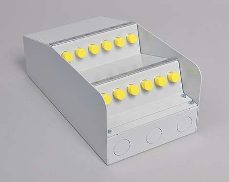AP-Box Stahl, 6 x FCPC, 9/125µm