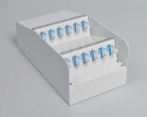 AP-Box Stahl, 12 x SCPC, 9/125µm
