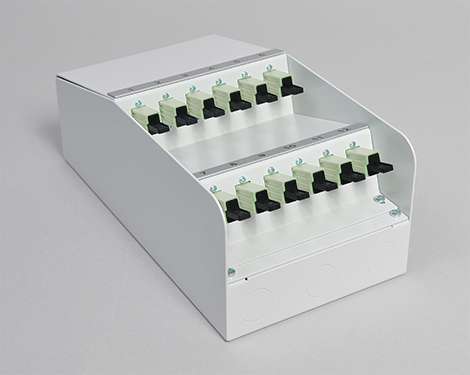 AP-Box Stahl, 8 x E2000PC, OM1, H&S