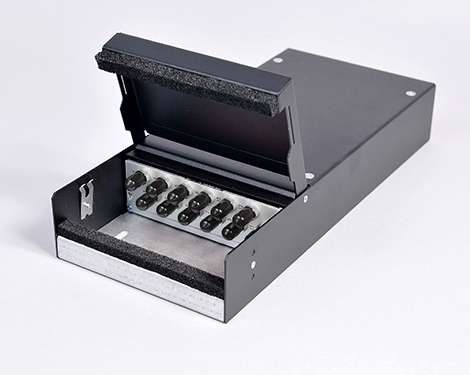 Consolidation Box, Stahl, 6 x STPC, 50/125µm OM4