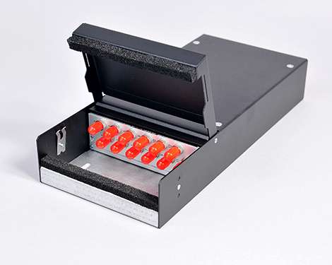 Consolidation Box, Stahl, 4 x STPC, 9/125µm