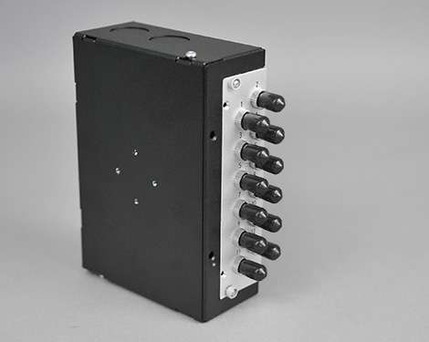 Hutschienen Box, Stahl, 4 x STPC, 62.5/125µm OM1