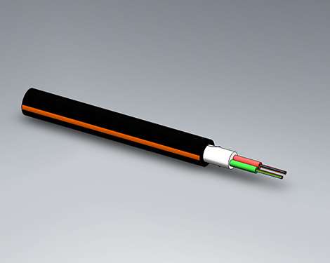 Bündeladerkabel, Outdoor, 2x12, 50/125µm OM3, Fca, schwarz