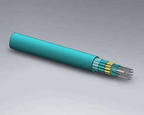 H&S Breakout, 1.4mm, 24x1, 50/125µm OM3, Cca, türkis