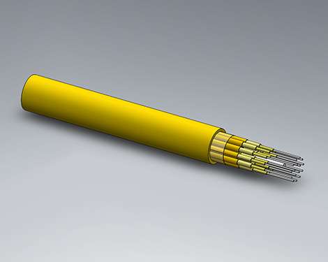 H&S Breakout, 1.4mm, 24x1, 9/125µm A2, Cca, gelb