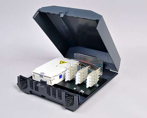 Venus-Box mit Schloss, 2 x E2000PC, 62.5/125µm OM1, H&S
