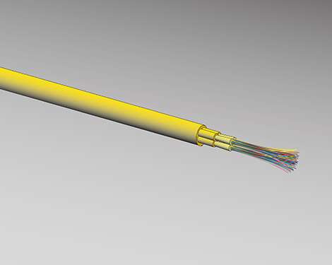 OptiPack-12, 6.6/2.0mm, 4x12, 9/125µm G.657-A2, Cca, gelb