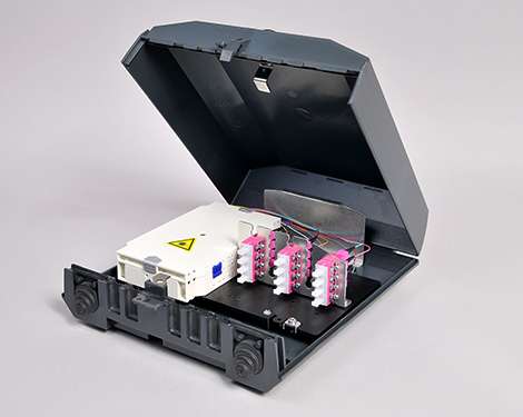 Venus-Box ohne Schloss, 4 x SCPC, 50/125µm OM4