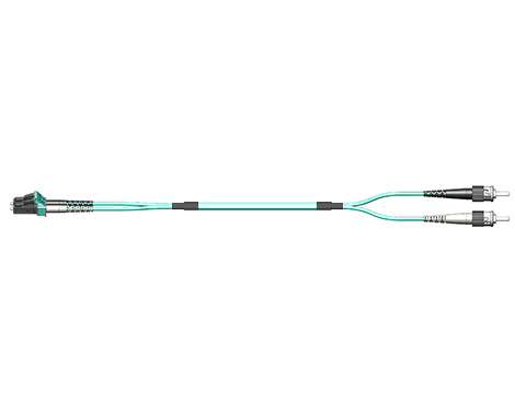 Fig.0 Patchkabel, 2.0mm, LCPC-STPC, 50/125µm OM3, 1.0m