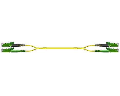 Fig.0 Patchkabel, 2.0mm, E2000APC-E2000APC, 9/125µm, 2.0m