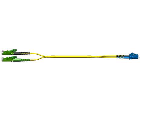 Fig.0 Patchkabel, 2.0mm, E2000APC-LCPC, 9/125µm, 3.0m