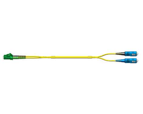 Fig.0 Patchkabel, 2.0mm, LCAPC-SCPC, 9/125µm, 0.5m