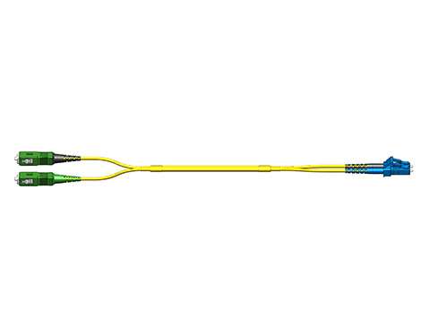 Fig.0 Patchkabel, 2.0mm, LCPC-SCAPC, 9/125µm, 3.0m