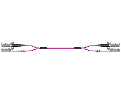 Fig.8 Patchkabel, 2.0mm, E2000PC-E2000PC, 50/125µm OM4, 5.0m