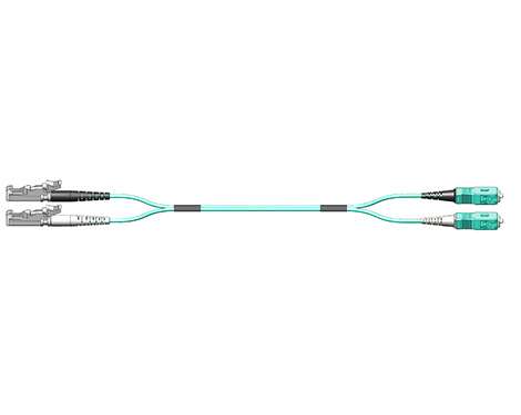 Fig.8 Patchkabel, 2.0mm, E2000PC-SCPC, 50/125µm OM3, 5.0m