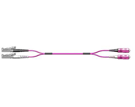 Fig.8 Patchkabel, 2.0mm, E2000PC-SCPC, 50/125µm OM4, 3.0m