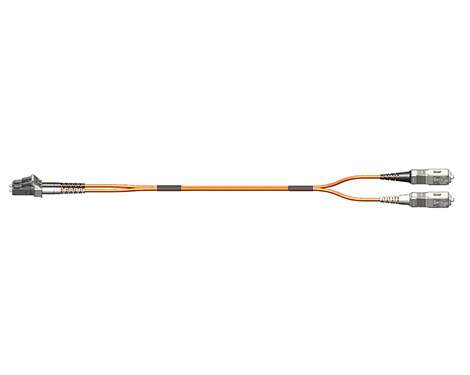 Patchkabel Fig.8, 2.0mm, LCPC-SCPC, 62.5/125µm OM1, 1.5m
