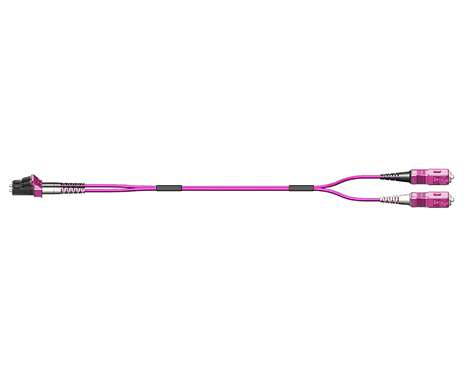 Fig.8 Patchkabel, 2.0mm, LCPC-SCPC, 50/125µm OM4, 1.0m