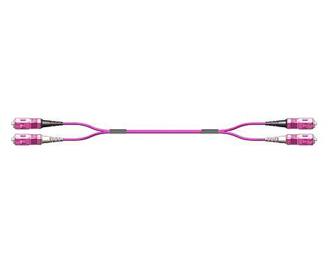 Fig.8 Patchkabel, 2.0mm, SCPC-SCPC, 50/125µm OM4, 1.0m