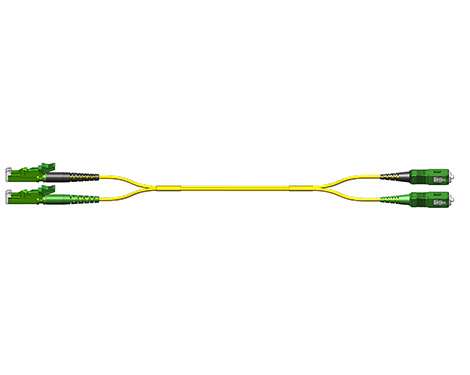 Fig.8 Patchkabel, 2.0mm, E2000APC-SCAPC, 9/125µm, 10.0m