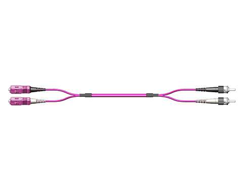 Fig.0 Patchkabel, 2.0mm, SCPC-STPC, 50/125µm OM4, 7.5m