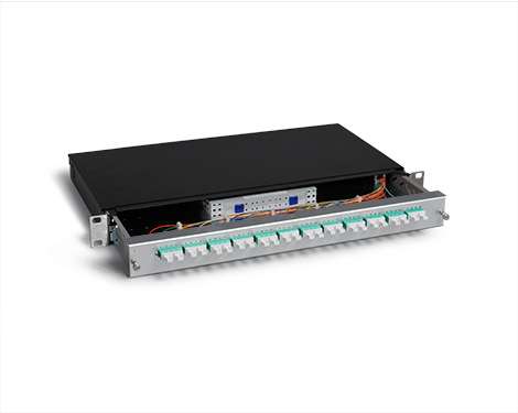 KEV 1HE Aluminium, 96 x LCPC, 50/125µm OM3 (24xLCPC quad)