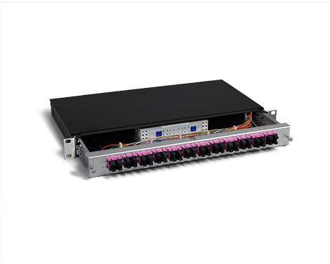 KEV 1HE Aluminium, 48 x SCPC, 50/125µm OM4 (24xSCPC duplex)