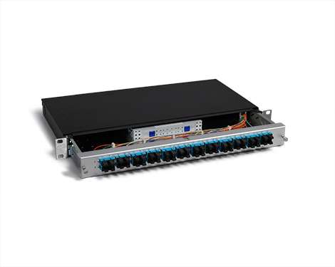 KEV 1HE Aluminium, 48 x SCPC, 9/125µm (24xSCPC duplex)