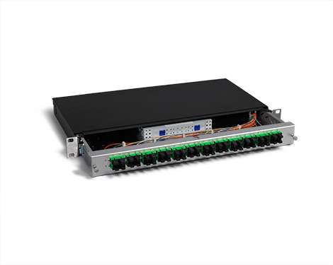KEV 1HE Aluminium, 36 x SCAPC, 9/125µm (18xSCAPC duplex)