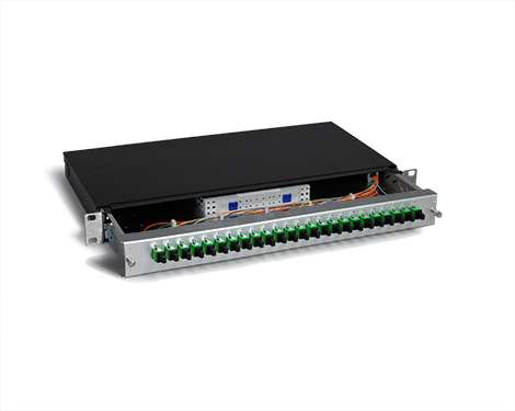 KEV 1HE Aluminium, 4 x SCAPC, 9/125µm
