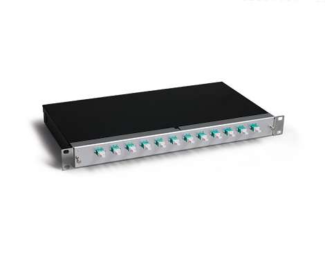 KEV 1HE Aluminium, 2 x LCPC, OM3 (1xLCPC duplex)