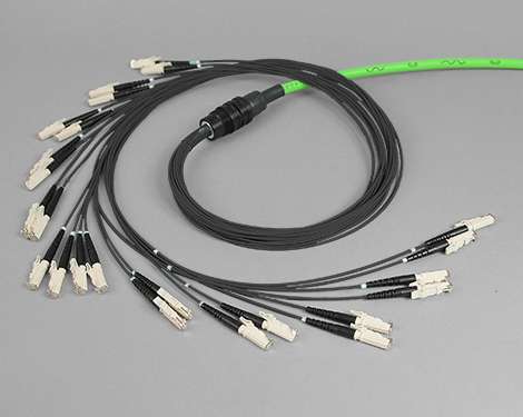 Kabelaufteiler, 12 x E2000PC, 62.5/125µm OM1, H&S