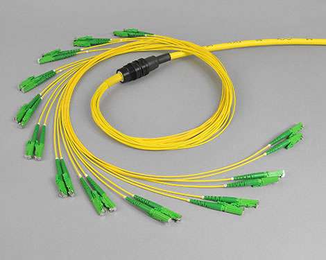 Kabelaufteiler, 6 x E2000APC, 9/125µm, H&S