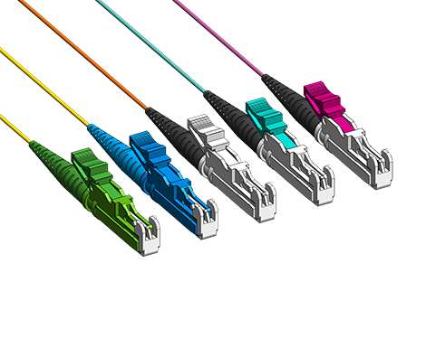 Pigtail E2000PC, 50/125µm OM4, 2.0m, H&S, magenta