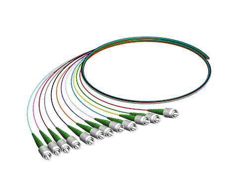 Pigtail-Set 12 x FCAPC, 9/125µm, 2.0m