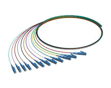 Pigtail-Set 12 x LCPC, 9/125µm, 2.0m