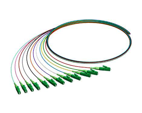 Pigtail-Set 12 x LCAPC, 9/125µm, 2.0m