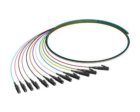 Pigtail-Set 12 x LCPC, 50/125µm OM4, 2.0m