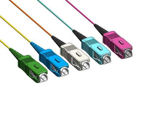 Pigtail SCPC, 50/125µm OM3, 2.0m, türkis