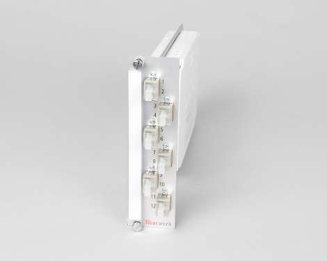 Einschubmodul 7TE, 2 x LCPC, 62.5/125µm OM1 (1xLCPC duplex)
