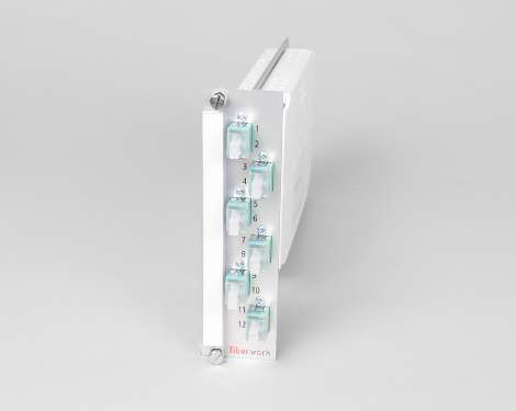 Einschubmodul 7TE, 12 x LCPC, 50/125µm OM3 (6xLCPC duplex)