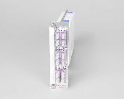 Einschubmodul 7TE, 24 x LCPC, 50/125µm OM4 (6xLCPC quad)
