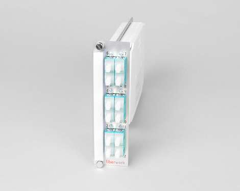 Einschubmodul 7TE, 12 x SCPC, 50/125µm OM3 (6xSCPC duplex)