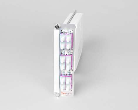 Einschubmodul 7TE, 12 x SCPC, 50/125µm OM4 (6xSCPC duplex)