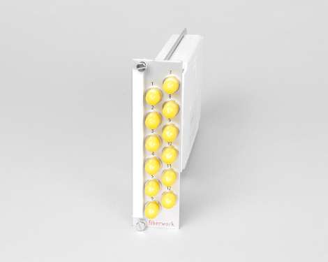 Einschubmodul 7TE, 8 x FCAPC, 9/125µm